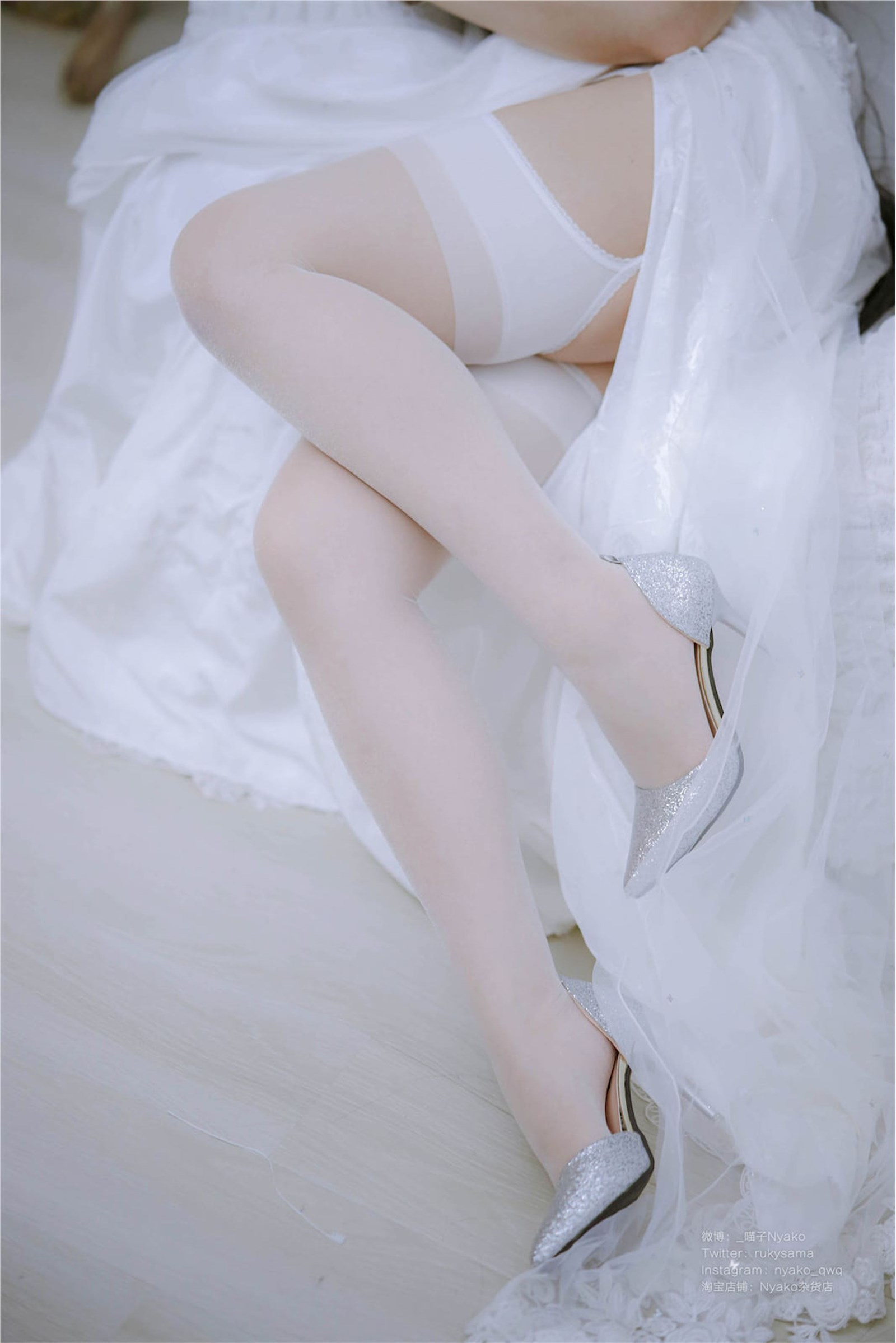 Nyako Miaozi NO.043 Dafeng Pure White Wedding Dress(12)